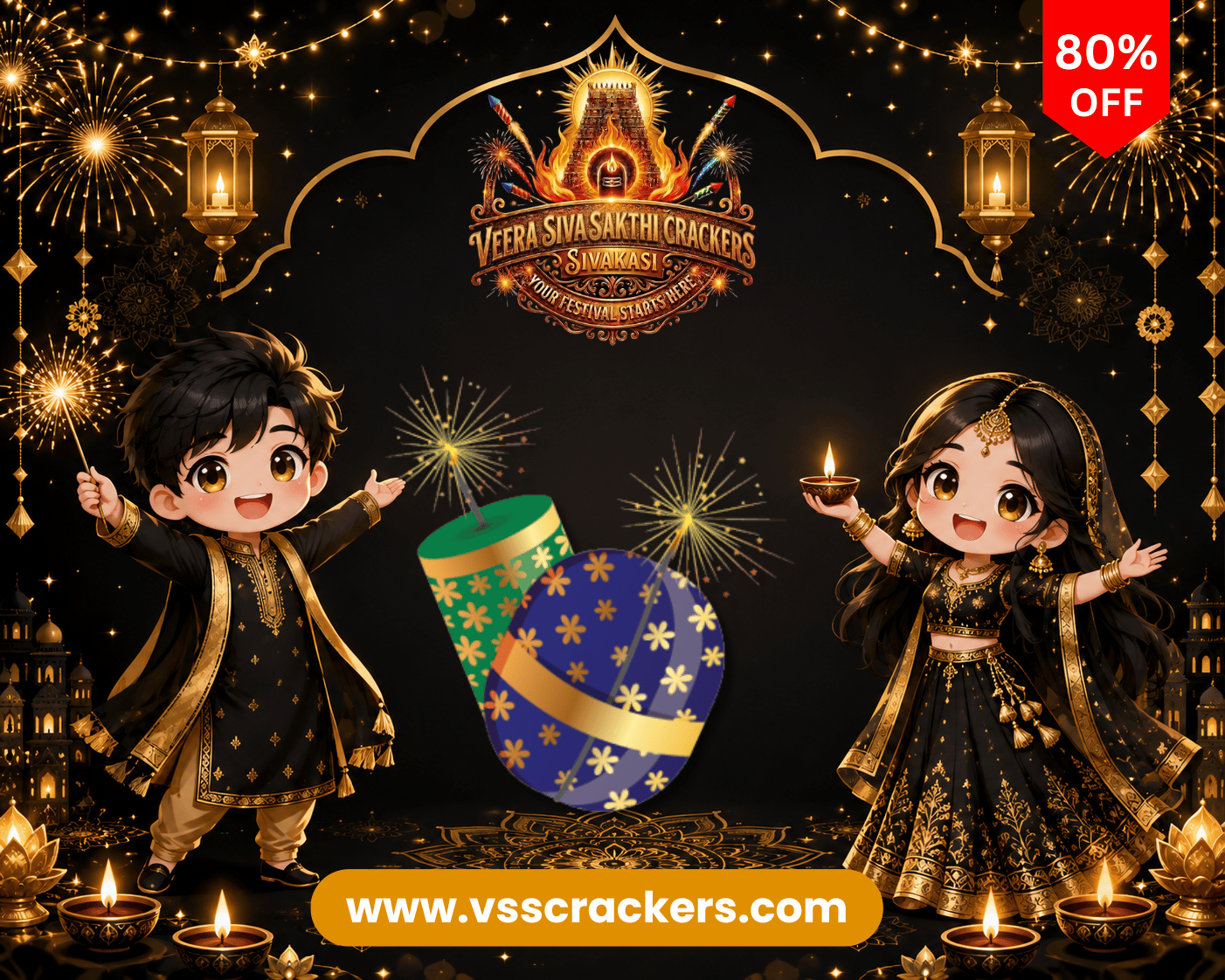 Veera SivaSakthi Crackers Sivakasi - VSS Crackers - Annamalayar Agency Crackers – Atom Bomb