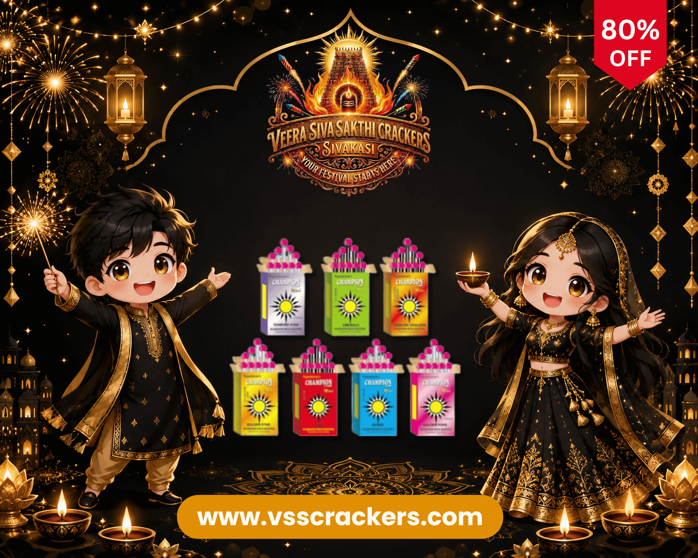 Veera SivaSakthi Crackers Sivakasi - VSS Crackers - Annamalayar Agency Crackers – Colour Matches